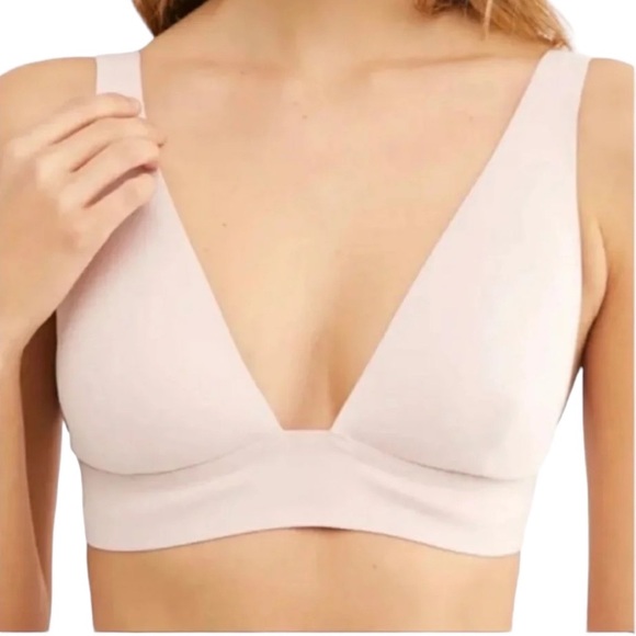 Free People Erin Scuba Bralette Mooncake Pink Size XS - Picture 7 of 7